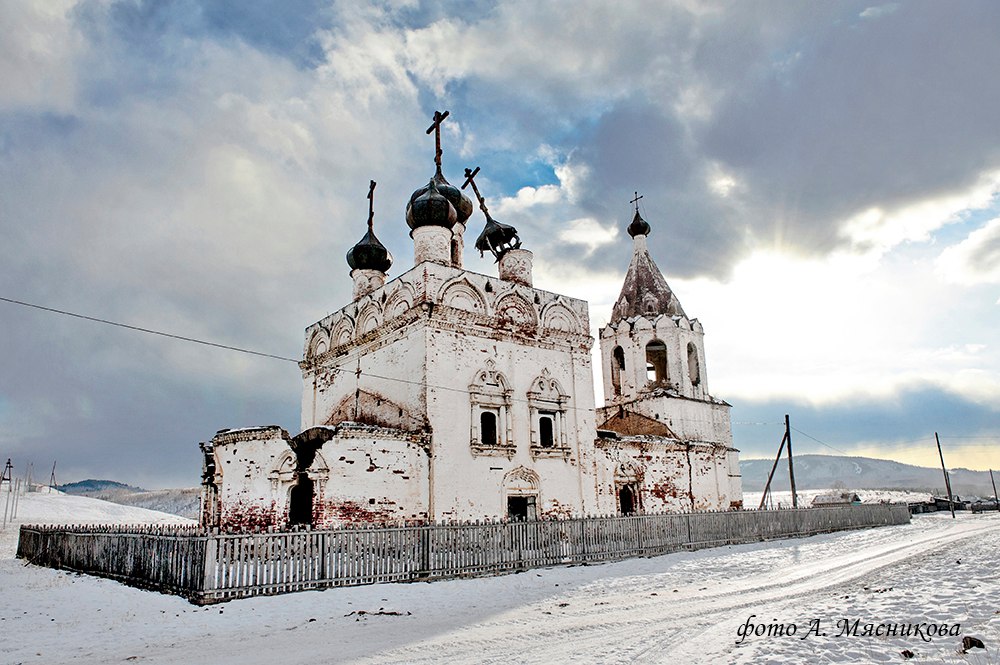 Успенская Церковь в Калинино Забайкальский край